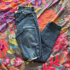 Hudson Jeans Dark Blue Cropped Women's Jeans